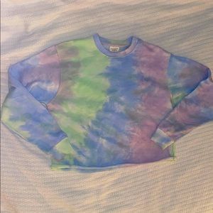 Southern Spirit Tie-Dye Cropped Sweatshirt